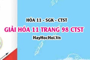 Giải Hóa 11 trang 98 SGK Chân trời sáng tạo